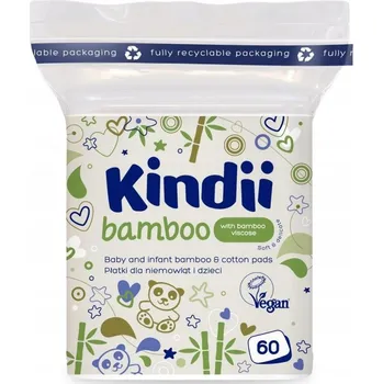 Obraz Kindii Bamboo Vatové polštářky pro miminka z bavlny a bambusových vláken 60 ks