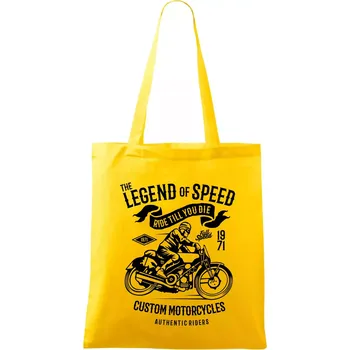 The Legend of Speed - Taška bavlněná - 42 x 38 cm ( Žlutá )
