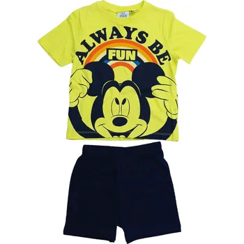 Chlapecké pyžamo Sun City Chlapecké pyžamo MICKEY MOUSE krátké Always be fun Barva: Žlutá, Velikost: 128