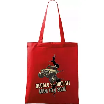 Nákupní taška Nedalo se odolat, mám to v sobě offroad - Taška bavlněná - 42 x 38 cm ( Červená )