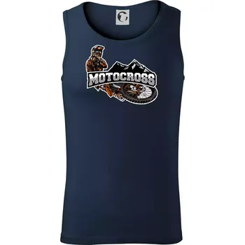 Motocross pohoří - Tílko pánské Core - L ( Námořní modrá (velmi tmavá - téměř černá) )