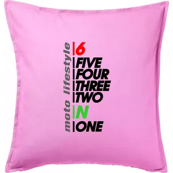 Polštář Moto lifestyle - Polštář 50x50 - 50x50 - Pouze potah ( Růžová )