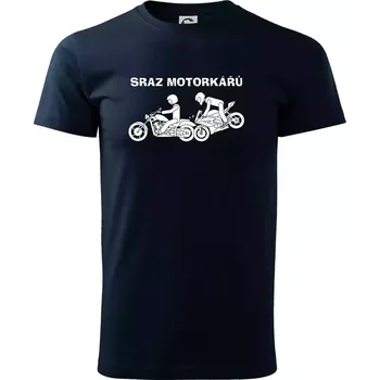 Pánské tričko Sraz motorkářů (Hana-creative) - Triko extra velké (5-8XL) - 7XL ( Námořní modrá (velmi tmavá - téměř černá) )