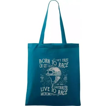 Born To Race 1 - Taška bavlněná - 42 x 38 cm ( Petrolejová )