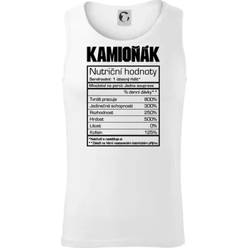 Pánské termoprádlo Nutriční hodnoty - Kamioňák - Tílko pánské Core - S ( Bílá )