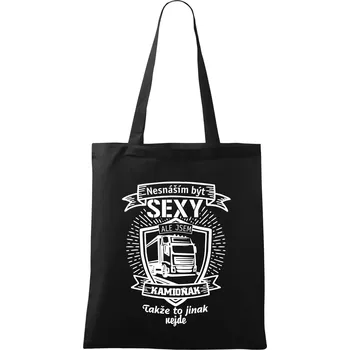 Nesnáším být sexy - Kamioňák ERB - Taška bavlněná - 42 x 38 cm ( Černá )