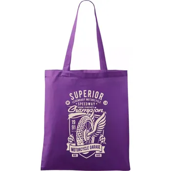 Superior Motorcycle Garage - Taška bavlněná - 42 x 38 cm ( Fialová )