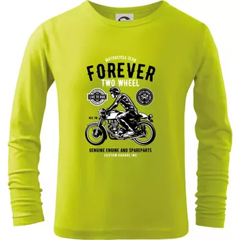 Forever Two Wheel - Triko dětské Long Sleeve - 134 cm/8 let ( Limetková )