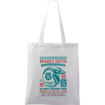 Brands Hatch Racing - Taška bavlněná - 42 x 38 cm ( Bílá )