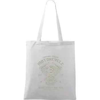 Custom Engine - Taška bavlněná - 42 x 38 cm ( Bílá )