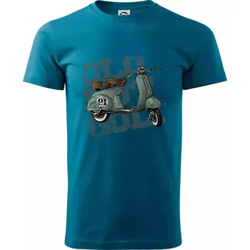 Scooter olive - Klasické pánské triko vyšší gramáže - XS ( Petrolejová )