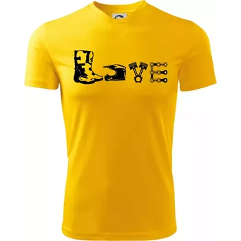 Chlapecké tričko Enduro Love - Dětské triko sportovní (dresovina) - 134 cm/8 let ( Žlutá )