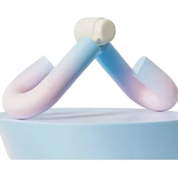 Posilovač stehen a paží ve více barvách Posilovací pružinový trenažer s pěnovými rukojeťmi na nohy, paže i hýždě vícebarevná