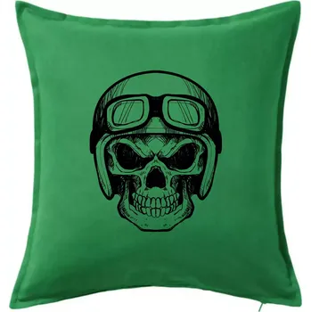 Polštář Nasranej motorkář - Polštář 50x50 - 50x50 - Pouze potah ( Středně zelená )