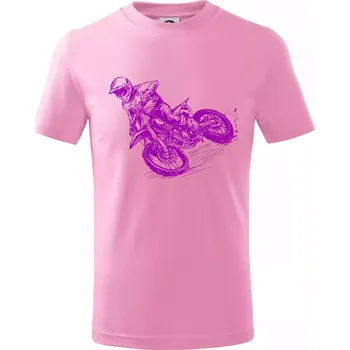 Crosska fialová - Tričko dětské bavlněné - 146 cm/10 let ( Růžová )