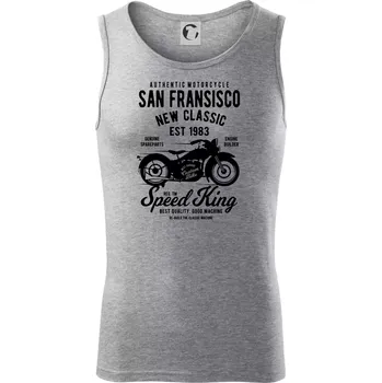San Fransisco Motorcycle - Tílko pánské Core - XL ( Tmavě šedý melír )