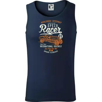 Speed Racer 4 auto - Tílko pánské Core - XL ( Námořní modrá (velmi tmavá - téměř černá) )