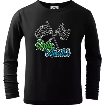 Chlapecké tričko Rally amatér - Triko dětské Long Sleeve - 122 cm/6 let ( Černá )