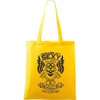 Nesnáším být sexy - motorkář - Taška bavlněná - 42 x 38 cm ( Žlutá )