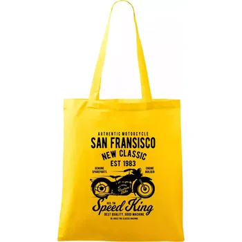 San Fransisco Motorcycle - Taška bavlněná - 42 x 38 cm ( Žlutá )