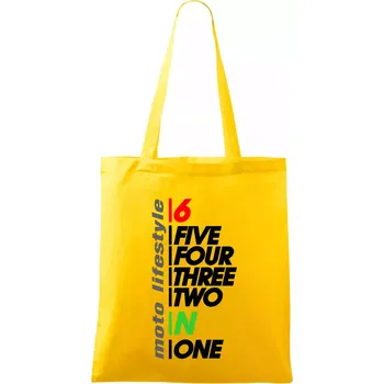 Moto lifestyle - Taška bavlněná - 42 x 38 cm ( Žlutá )