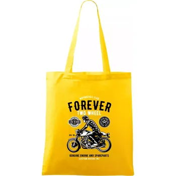 Forever Two Wheel - Taška bavlněná - 42 x 38 cm ( Žlutá )