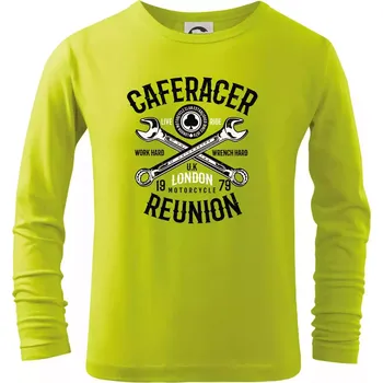 Dětská móda Caferacer Reunion - Triko dětské Long Sleeve - 122 cm/6 let ( Limetková )