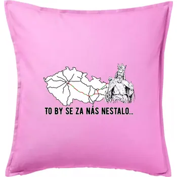 Polštář D1 - to by se za nás nestalo - Polštář 50x50 - 50x50 - Pouze potah ( Růžová )