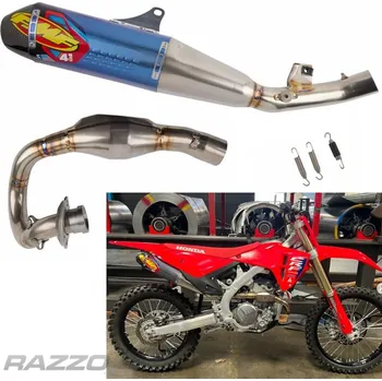 Výfuk pro motocykl Kompletní systém FMF Factory 4.1 RCT Anodized Titan Carbon End Cap Full System Honda CRF250R 25-..