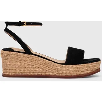 Dámská obuv Semišové sandály Lauren Ralph Lauren Leona 802920421001.001 černá 99X, EUR 38