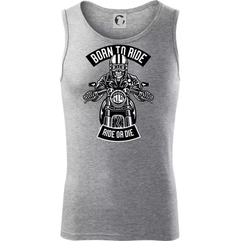 Lebka ride or die - Tílko pánské Core - XL ( Tmavě šedý melír )