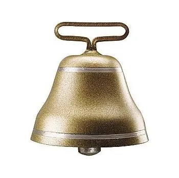 Pastevní zvonec ocelový v barvě bronzové 105 MM