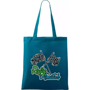 Rally amatér - Taška bavlněná - 42 x 38 cm ( Petrolejová )