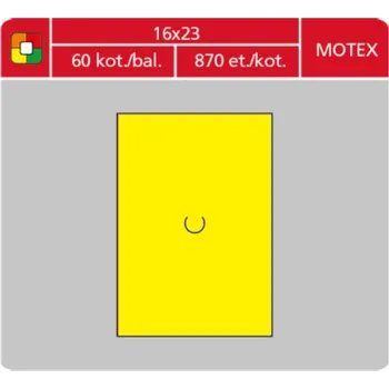 Samolepící etiketa S&K LABEL Etikety cenové S&K 16x23 Motex žluté, 870 ks