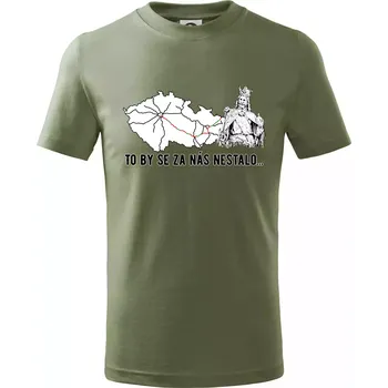 Chlapecké oblečení D1 - to by se za nás nestalo - Tričko dětské bavlněné - 122 cm/6 let ( Khaki )
