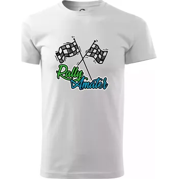 Pánské tričko Rally amatér - Triko extra velké (5-8XL) - 6XL ( Bílá )