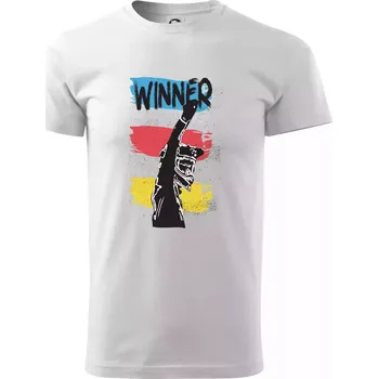 Pánské tričko Winner závodník - Triko extra velké (5-8XL) - 8XL ( Bílá )