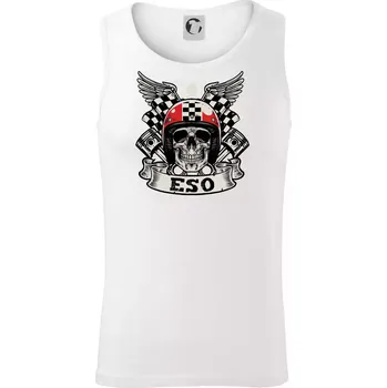 Pánská móda Motorkář eso - Tílko pánské Core - 2XL ( Bílá )