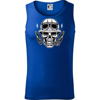 Lebka zapalovací svíčky - Tílko pánské Core - S ( Královská modrá )