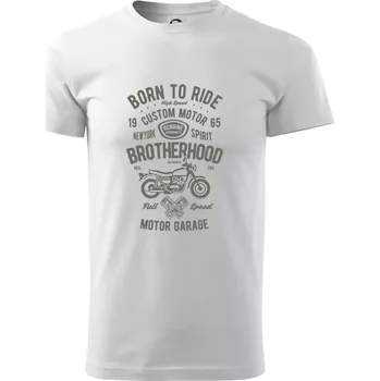 Pánské tričko Motorcycle Brotherhood - Triko extra velké (5-8XL) - 8XL ( Bílá )