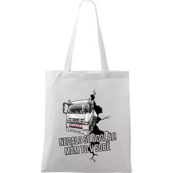 Nákupní taška Nedalo se odolat, mám to v sobě kamion - Taška bavlněná - 42 x 38 cm ( Bílá )