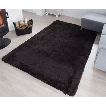 Koberec Plyšový koberec TOP - ČERNÝ (80x150 cm )