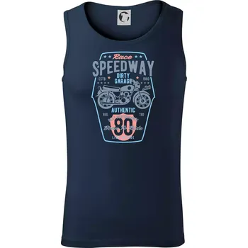 Speedway Motorcycle - Tílko pánské Core - S ( Námořní modrá (velmi tmavá - téměř černá) )