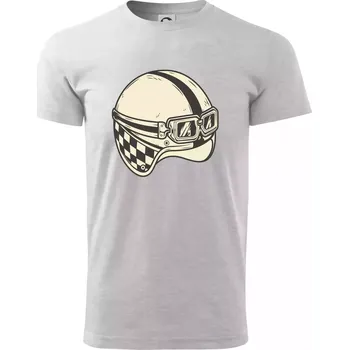 Moto helma - žalud - Triko extra velké (5-8XL) - 6XL ( Světlešedý Melír )