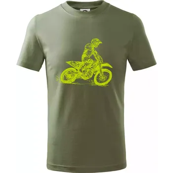 Crosska zelená - Tričko dětské bavlněné - 146 cm/10 let ( Khaki )