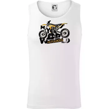 Motocross my world - Tílko pánské Core - 2XL ( Bílá )