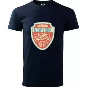 Pánské tričko Garage New York - Triko extra velké (5-8XL) - 7XL ( Námořní modrá (velmi tmavá - téměř černá) )