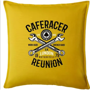 Polštář Caferacer Reunion - Polštář 50x50 - 50x50 - Pouze potah ( Žlutá )