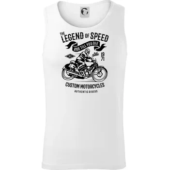 The Legend of Speed - Tílko pánské Core - L ( Bílá )