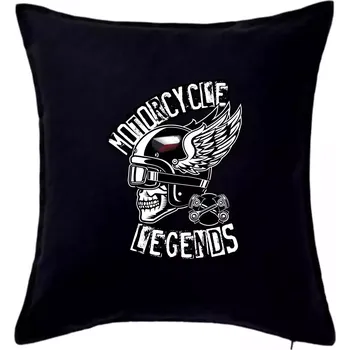 Polštář Czech Motorcycle legends - Polštář 50x50 - 50x50 - Pouze potah ( Černá )